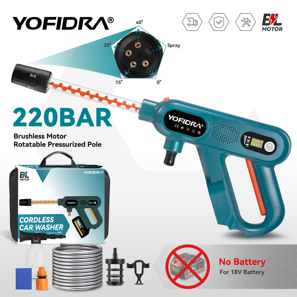 Car Shampoo Ph - YOFIDRA 3500W Bezszczotkowy Pistolet do Mycia