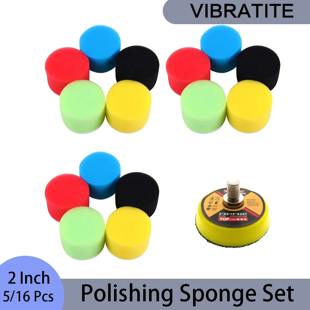 Polish Pad Set Buffer - Zestaw gąbek polerskich 2 cale, 5/16