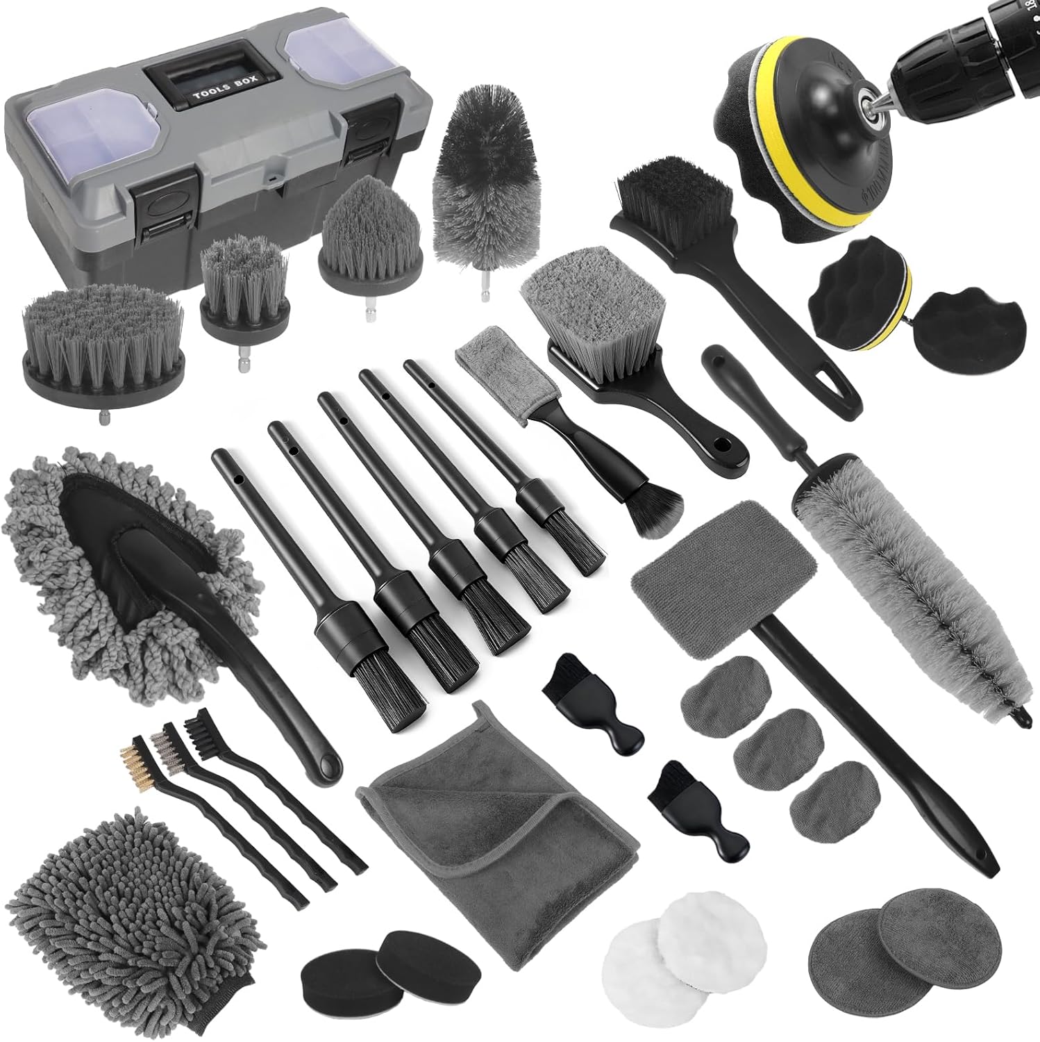 Interior Detailing Kit - Zestaw do detailingu samochodu, 36 elementów,