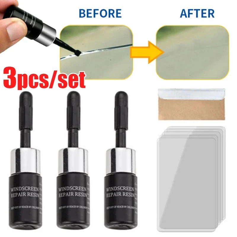 Glass Cleaner Streak - Zestaw płynów do naprawy zarysowań szyb