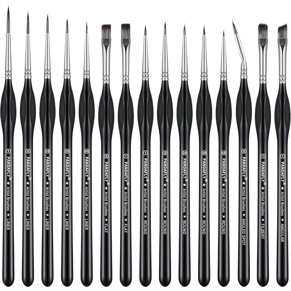 Detailing Brush Set - Profesjonalny zestaw pędzli do detali, 15