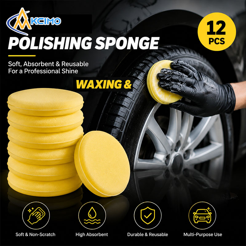 Wax Applicator Pad - 12 szt. Okrągłe gąbki do woskowania