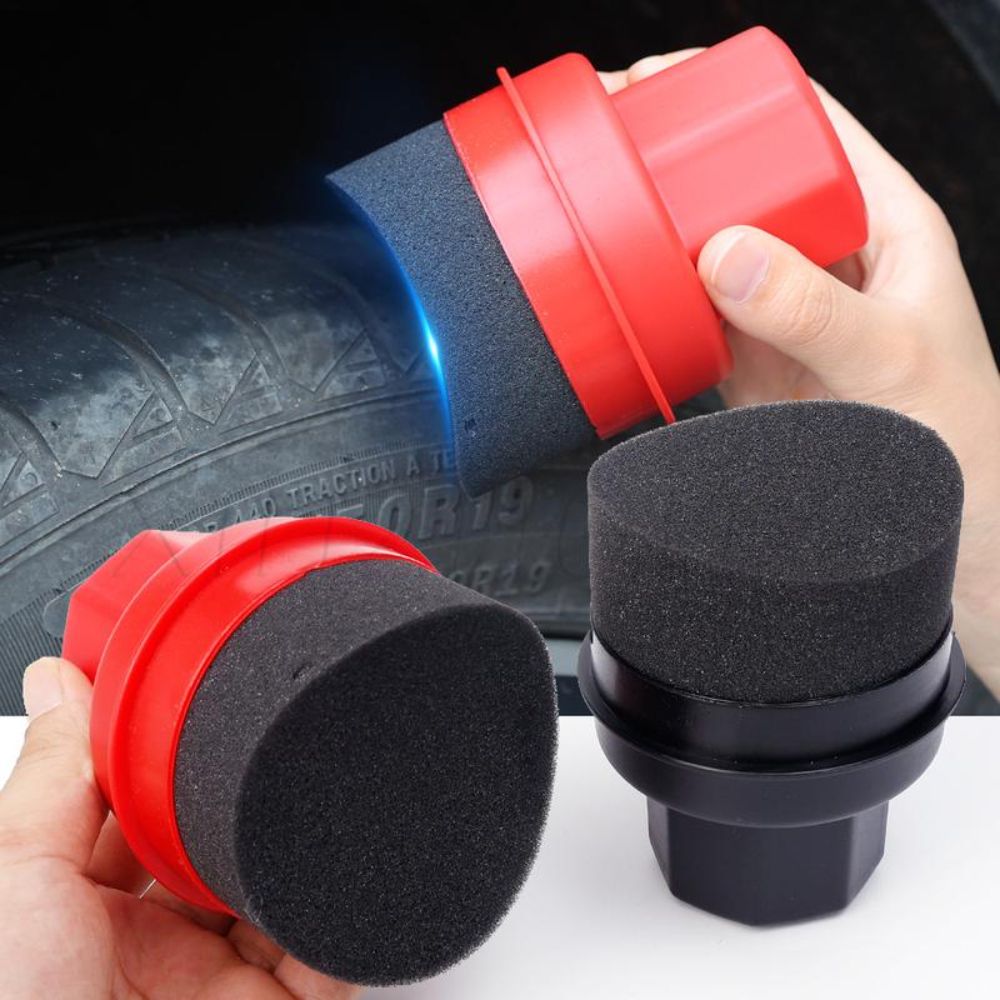 Wax Applicator Pad - Zakrzywiona gąbka do polerowania opon z