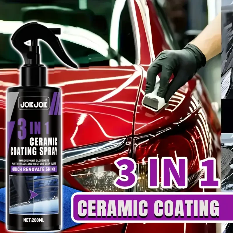 Car Wax Ceramic Coating - Spray ceramiczny 3 w 1 do