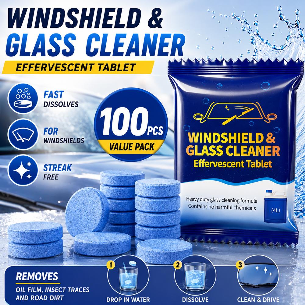 Tabletki musujące do spryskiwa – Glass Cleaner Streak recenzja i cena