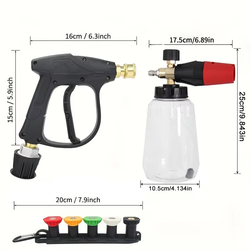 Zestaw lanca do pianownicy kom – Pressure Washer Foam Gun recenzja i cena
