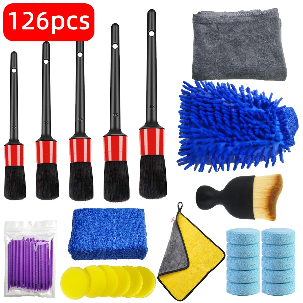 126-częściowy zestaw do czyszc – Dirt Brush Interior recenzja i cena