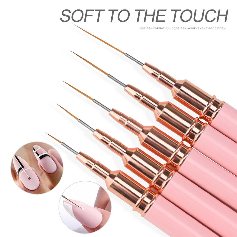 Zestaw 5 różowych metalowych p – Detailing Brush Set recenzja i cena
