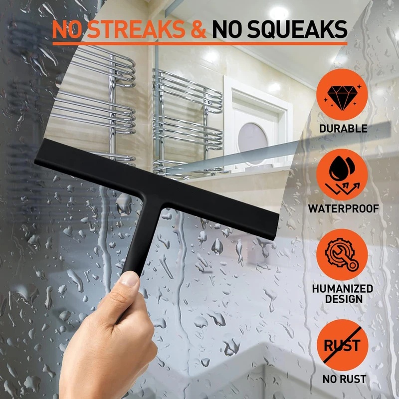 Matowa czarna silikonowa ściąg – Glass Cleaner Streak recenzja i cena