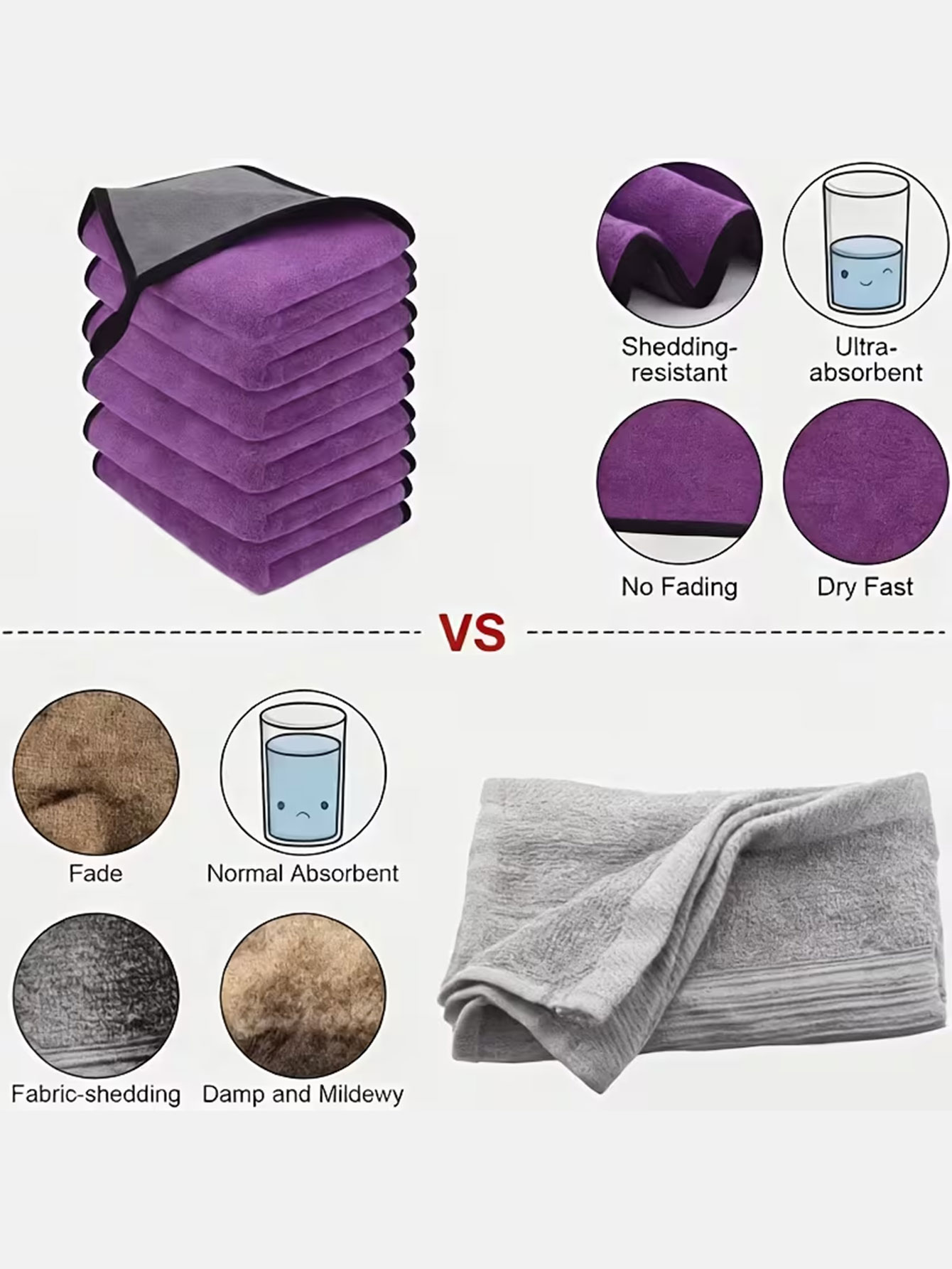 10 sztuk dwustronnych ścierecz – Microfiber Towel Detailing recenzja i cena