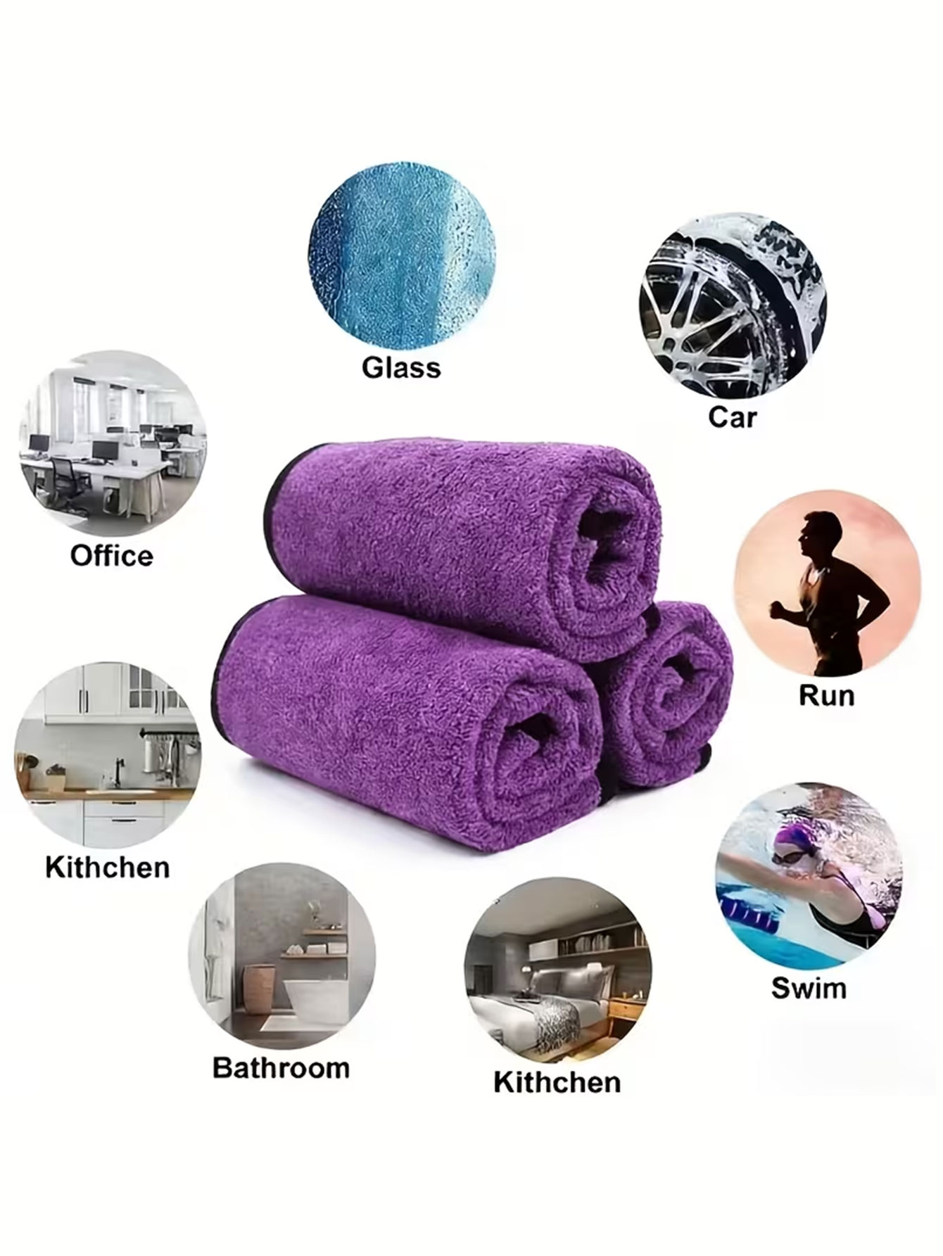 10 sztuk dwustronnych ścierecz – Microfiber Towel Detailing recenzja i cena