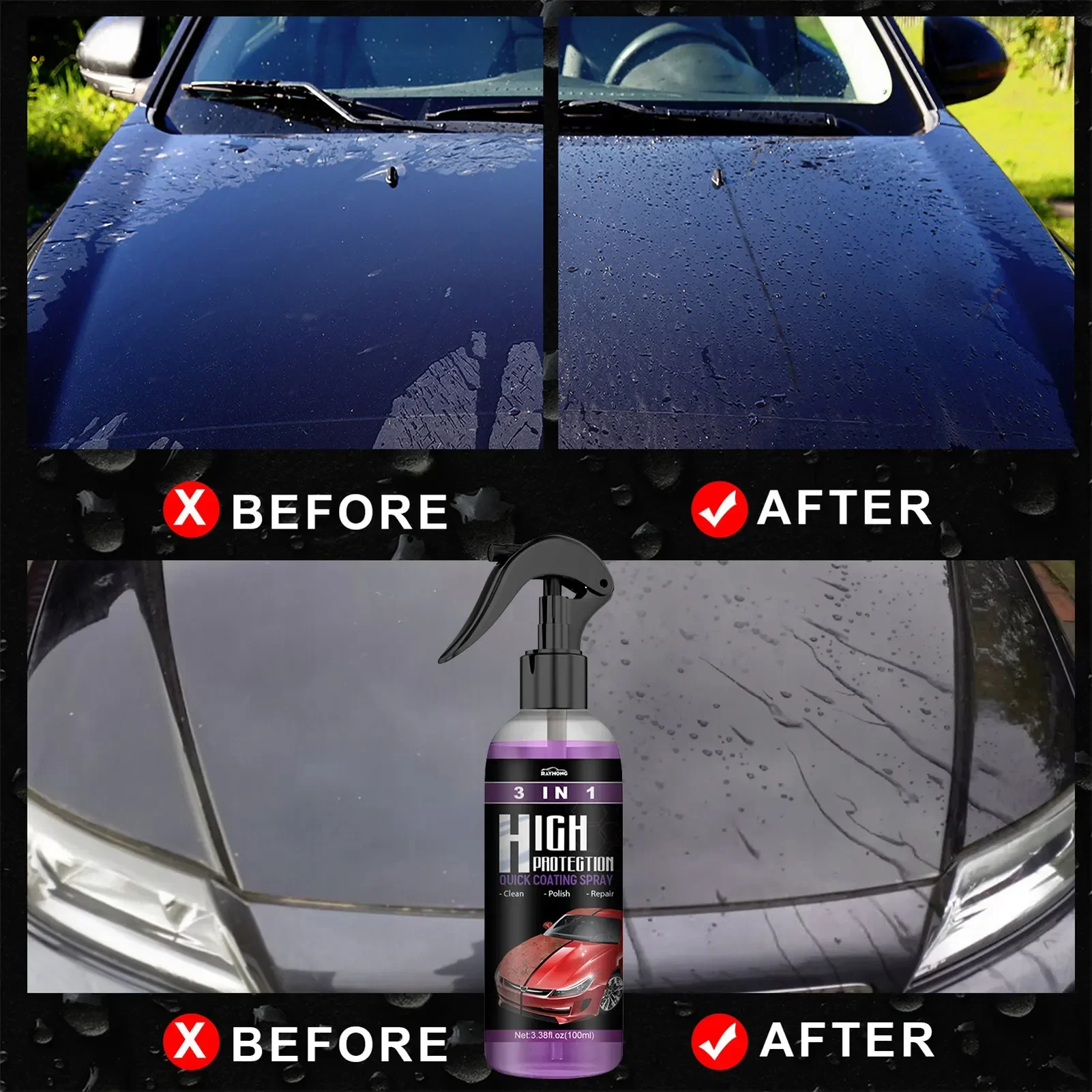 Spray ceramiczny 3 w 1 do samo – Car Wax Ceramic Coating recenzja i cena
